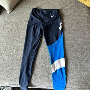 Nike leggings blue size medium